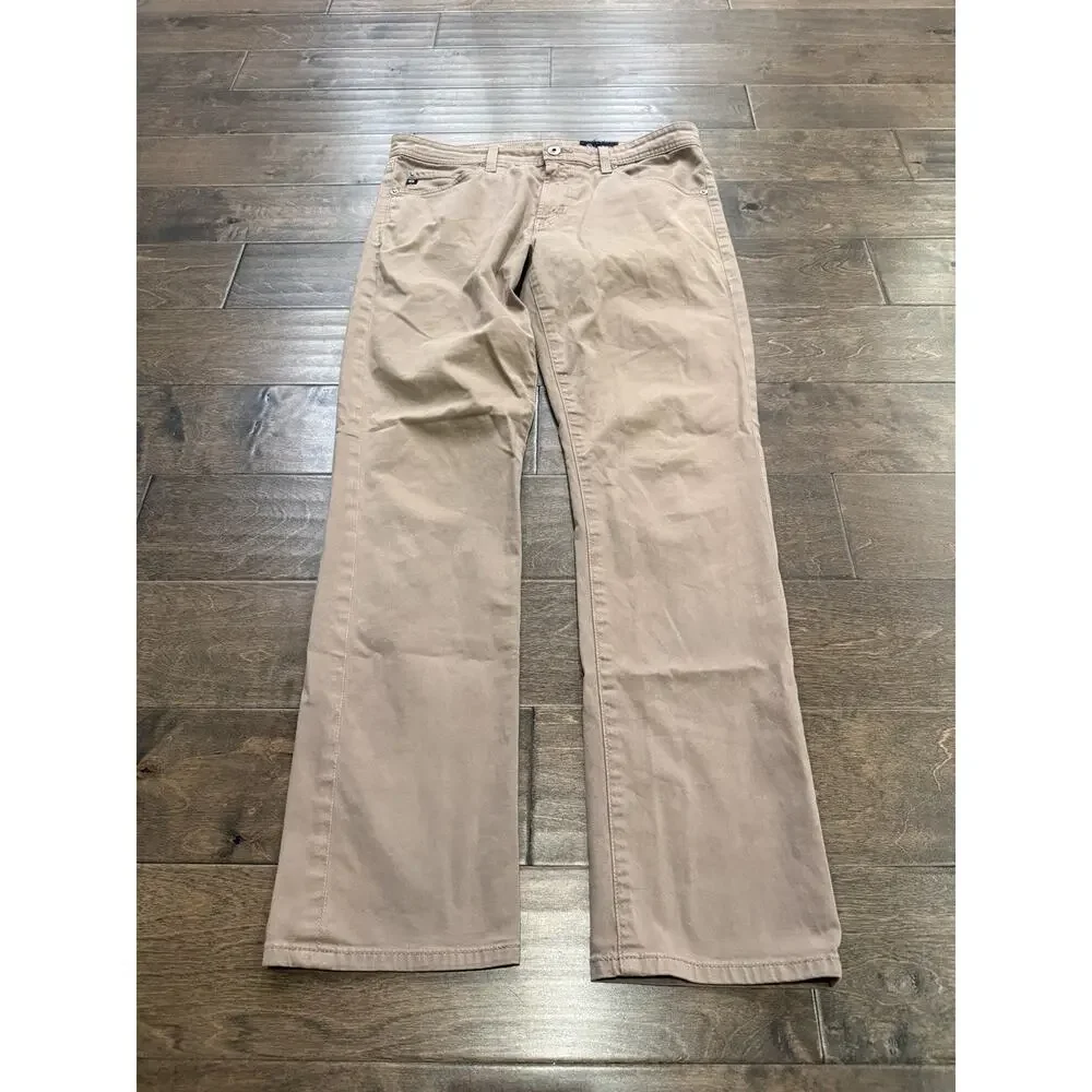 Adriano Goldschmied AG Mens Tan Everett Slim Straight Pants Size 32x32